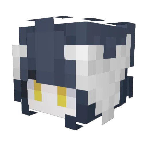 SeliaAall Minecraft avatar head, 3D render