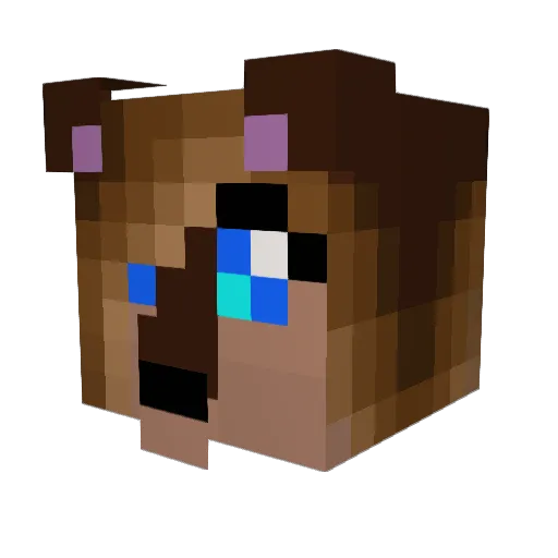 Selina_Zifer Minecraft avatar head, 3D render