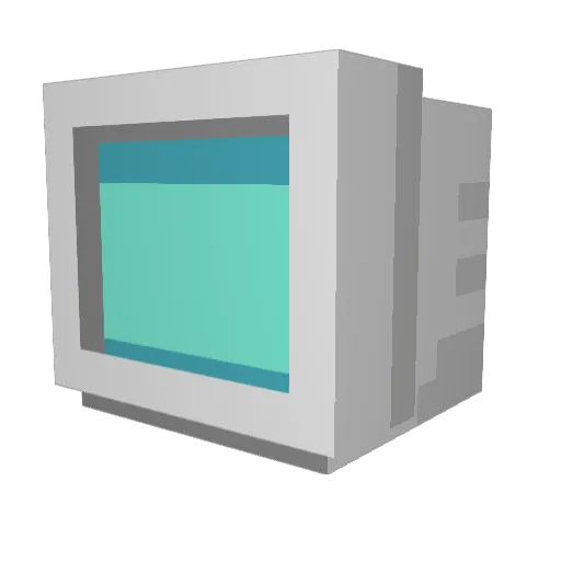 SellMaster Minecraft avatar head, 3D render
