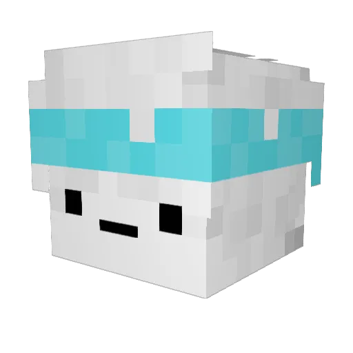 SellPots Minecraft avatar head, 3D render