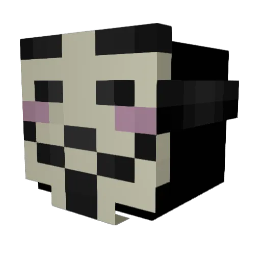 Sellars Minecraft avatar head, 3D render