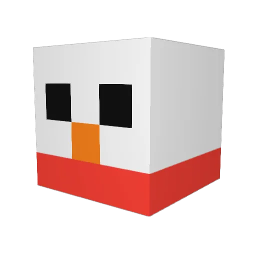 Sellord Minecraft avatar head, 3D render