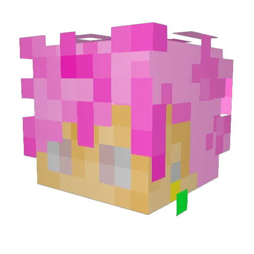 SelloutHydro Minecraft avatar head, 3D render