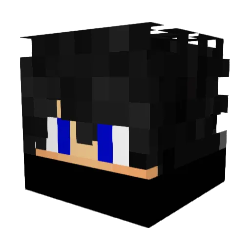 Seltass Minecraft avatar head, 3D render