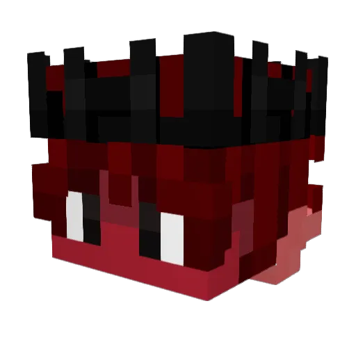 Selth Minecraft avatar head, 3D render