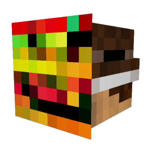 Seltzer95 Minecraft avatar head, 3D render
