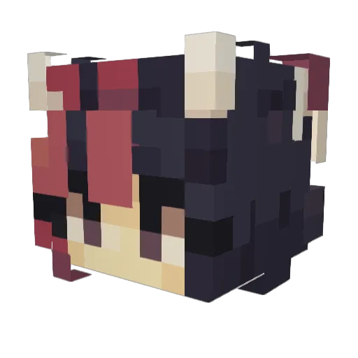 Selvic0 Minecraft avatar head, 3D render