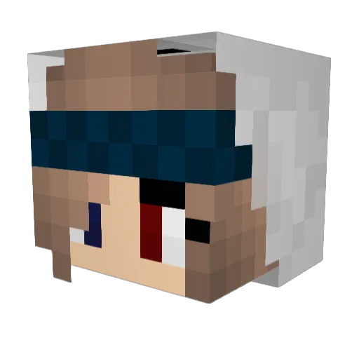 Selvtrix Minecraft avatar head, 3D render