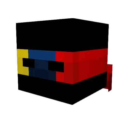 Selwop Minecraft avatar head, 3D render