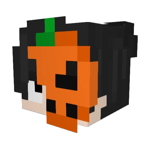 Sem1koSs Minecraft avatar head, 3D render