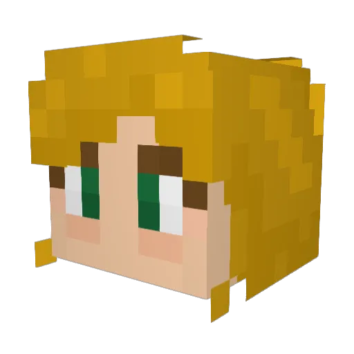 Sem_Chick Minecraft avatar head, 3D render