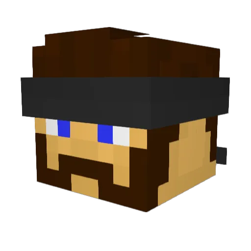 Sem_Gale Minecraft avatar head, 3D render