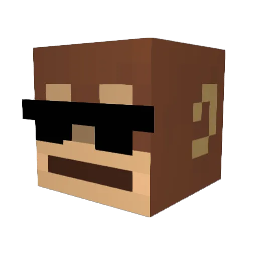 Seman6756 Minecraft avatar head, 3D render
