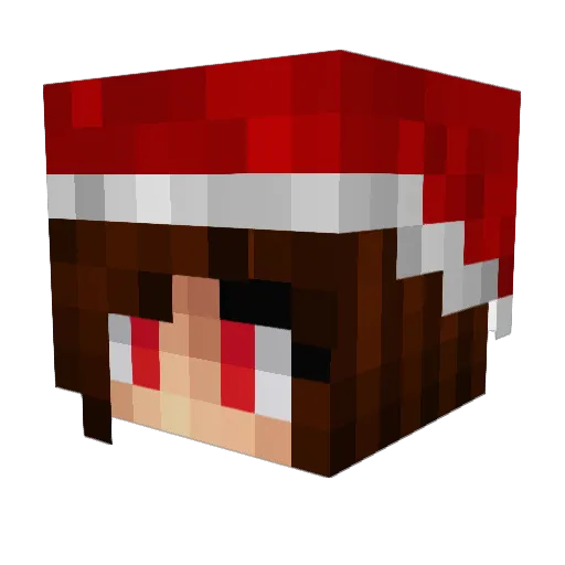 Sembrar Minecraft avatar head, 3D render