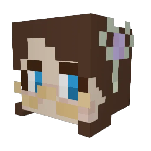 Semc Minecraft avatar head, 3D render