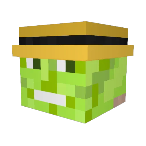 Semche Minecraft avatar head, 3D render