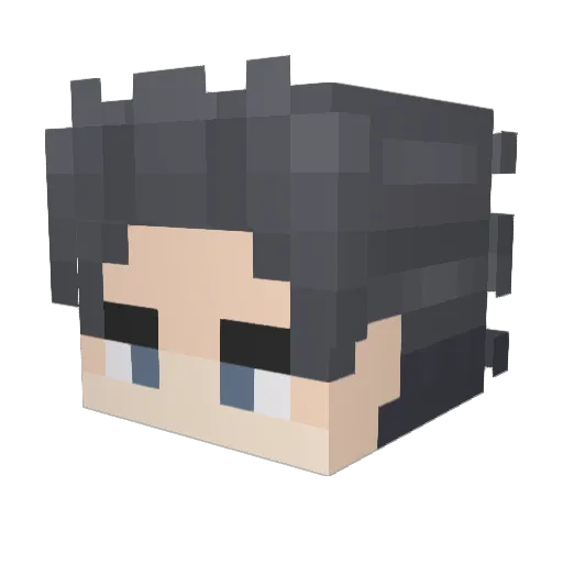 Semd_1 Minecraft avatar head, 3D render