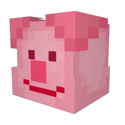 Semdal_ Minecraft avatar head, 3D render