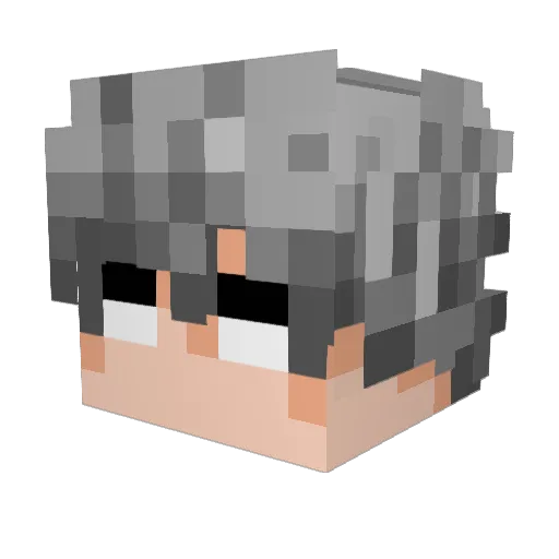 Semejante Minecraft avatar head, 3D render