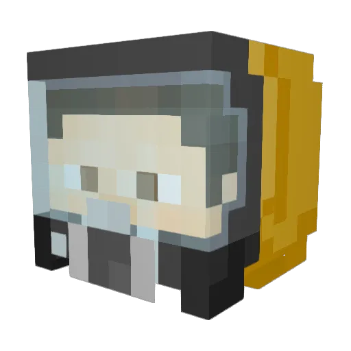 SemiAnomalous Minecraft avatar head, 3D render