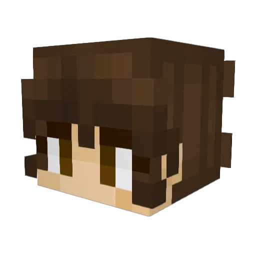 SemiBlade Minecraft avatar head, 3D render