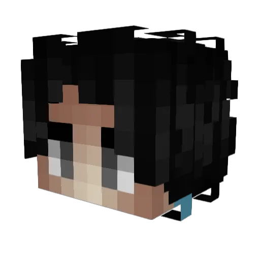 SemiShade01 Minecraft avatar head, 3D render