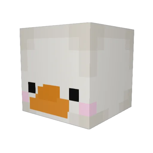 SemiSomethin Minecraft avatar head, 3D render