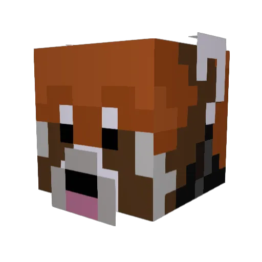 SemiTxT Minecraft avatar head, 3D render