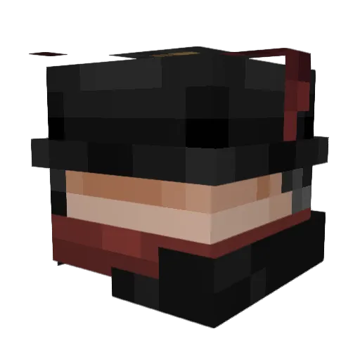 Semi_dried123 Minecraft avatar head, 3D render