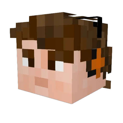 Semih1606 Minecraft avatar head, 3D render