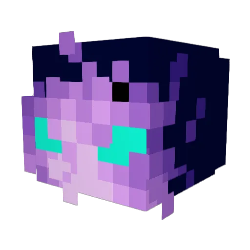 SeminarRoom11 Minecraft avatar head, 3D render