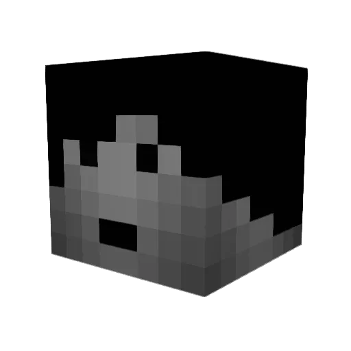 Semindar Minecraft avatar head, 3D render