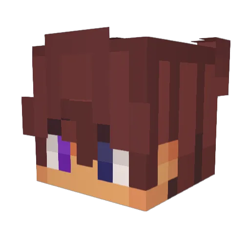 Semityy Minecraft avatar head, 3D render