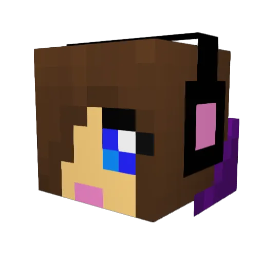 Semla7 Minecraft avatar head, 3D render