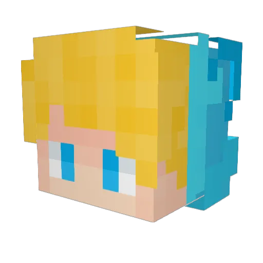 Semlaki_Somme Minecraft avatar head, 3D render