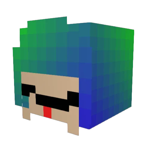 Semmel1701 Minecraft avatar head, 3D render