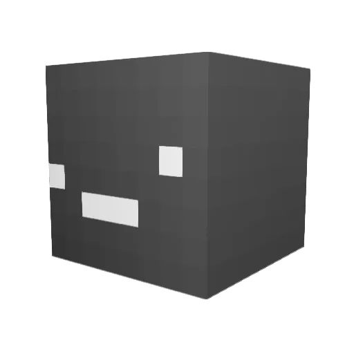 Semmobile Minecraft avatar head, 3D render