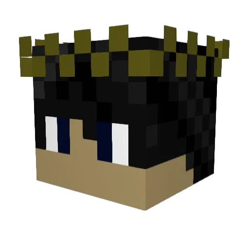 SemoEmoTreter Minecraft avatar head, 3D render