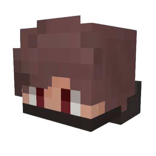 SemoonCrunch Minecraft avatar head, 3D render