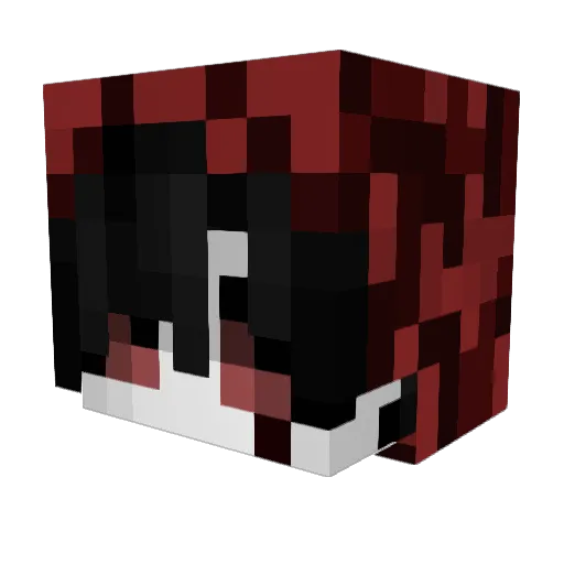 Semorlak Minecraft avatar head, 3D render