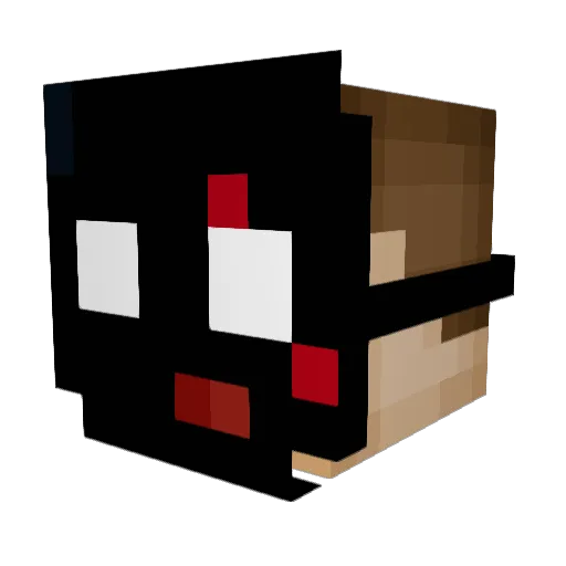 Sempai_YT Minecraft avatar head, 3D render