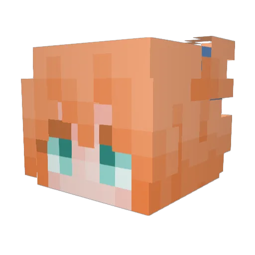 SemperNova Minecraft avatar head, 3D render