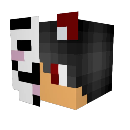 SemperRL Minecraft avatar head, 3D render