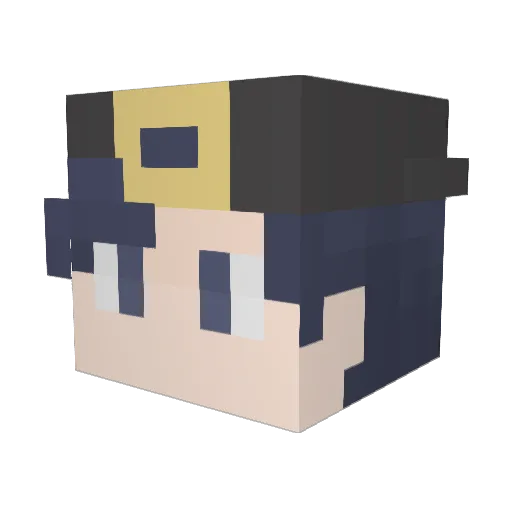 Semper_exe Minecraft avatar head, 3D render