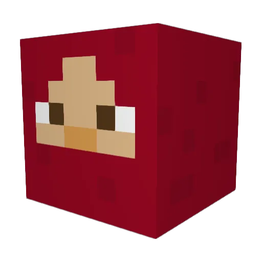 Sempher Minecraft avatar head, 3D render