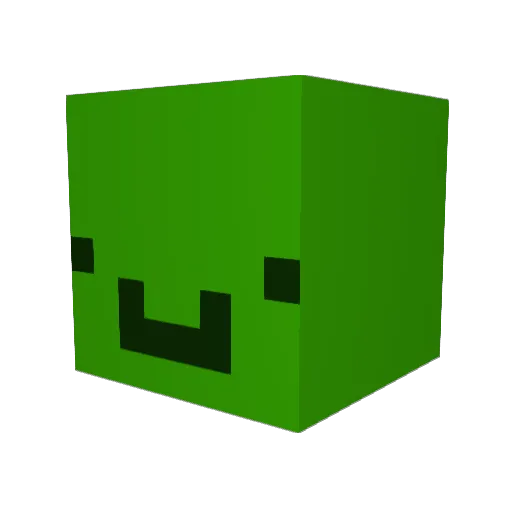 Semphy Minecraft avatar head, 3D render