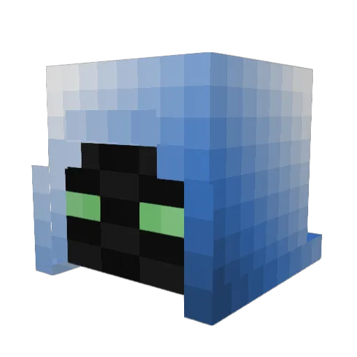 Semplex08 Minecraft avatar head, 3D render