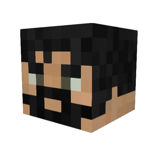 Sempp Minecraft avatar head, 3D render