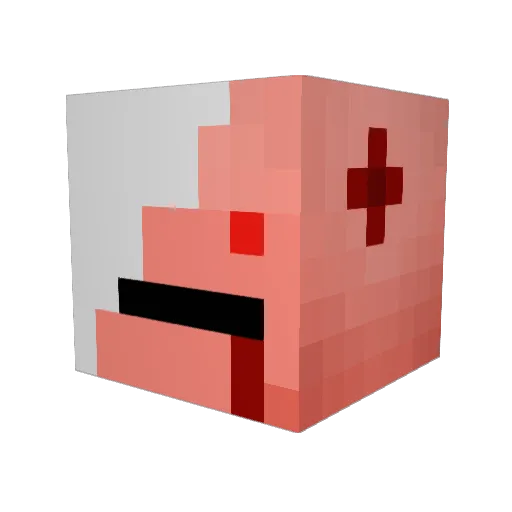 Semppexx Minecraft avatar head, 3D render