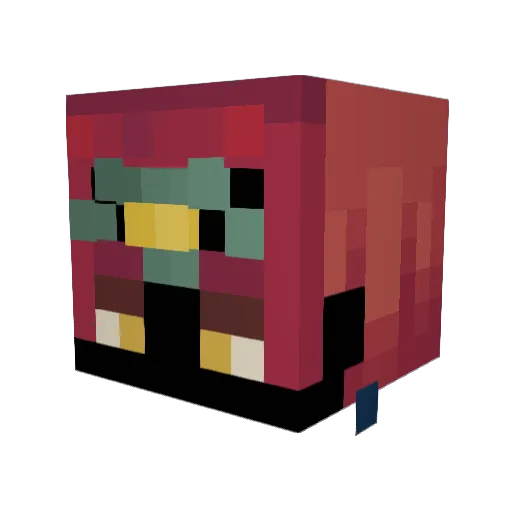 Semslam14 Minecraft avatar head, 3D render